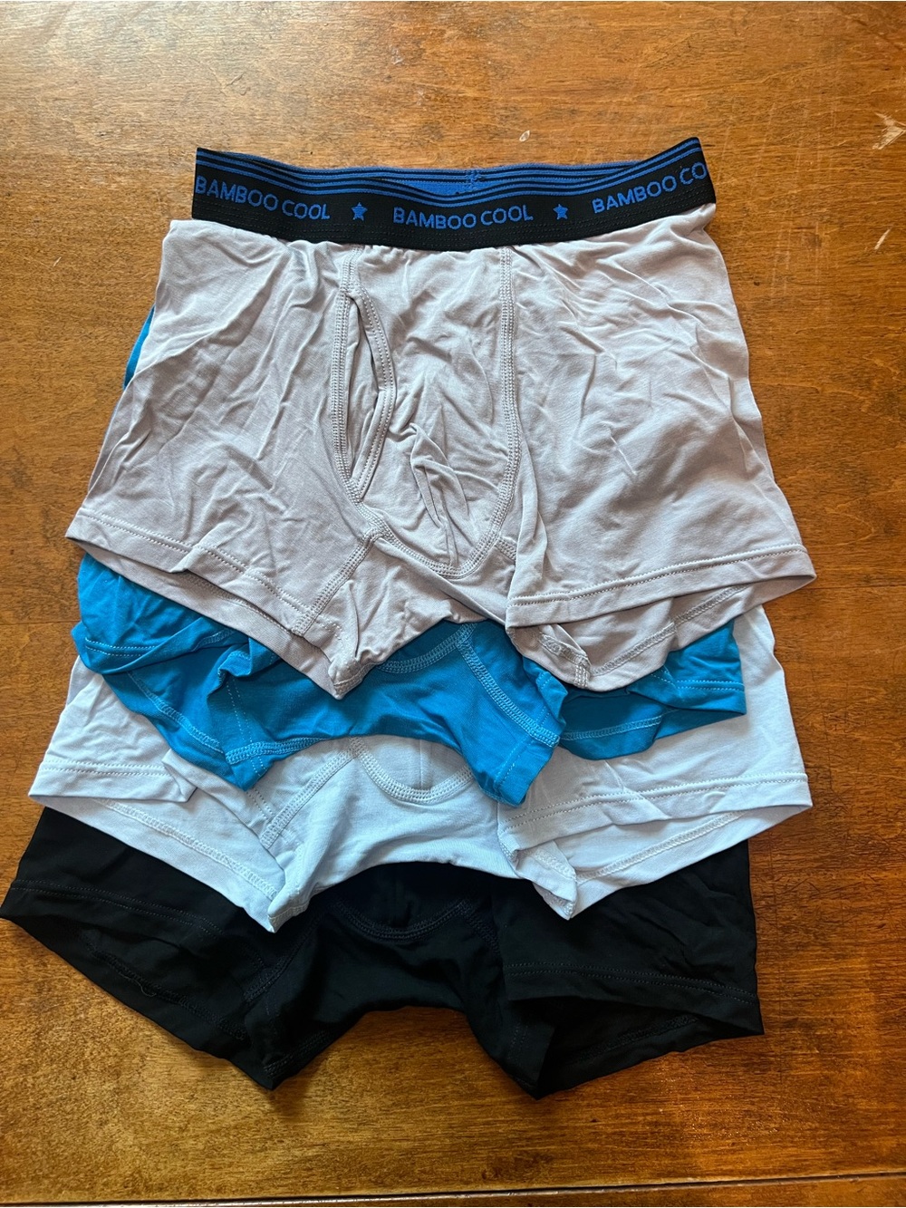 Bamboo Cool Boys Boxer Briefs Size 5 4 Pack Bamboo NWOT
